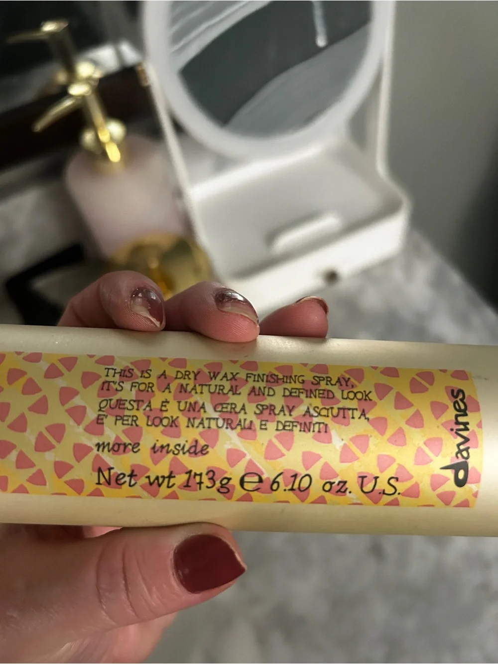 NEW Davines dry wax finishing spray